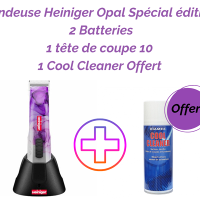 Promo Heiniger Opal Spécial Edition + Cool Cleaner offert