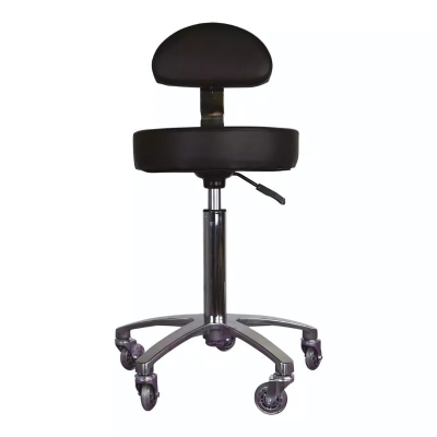 RC tabouret à dossier noir