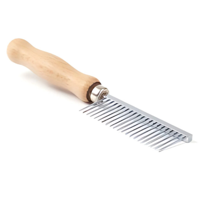 Hpp Peigne Manche Bois Large