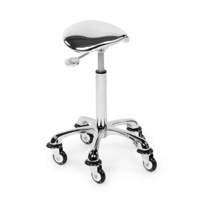 Tabouret excentric silver