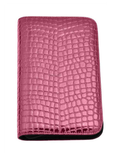 T2g Pochette Ciseaux Croco Rose