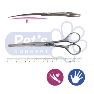 Roseline Ciseaux Courbes 16.5cm-Bouts Ronds - 86366