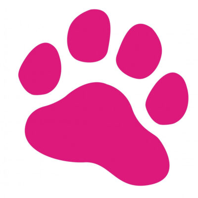 Stickers Patte 20cm ROSE