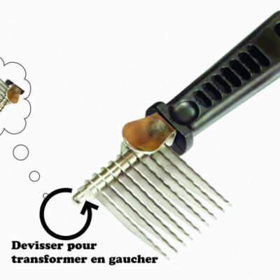 T2g Peigne Demeloir Plastique 9 Lames Droitier/Gaucher
