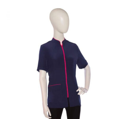 TABLIER ARTERO NICE BLEU/FUSHIA