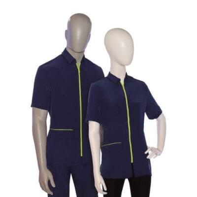 TABLIER ARTERO TINO BLEU/VERT S